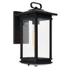 Cwi Lighting Oakwood 1 Light Outdoor Black Wall Lantern 0422W7-1-101